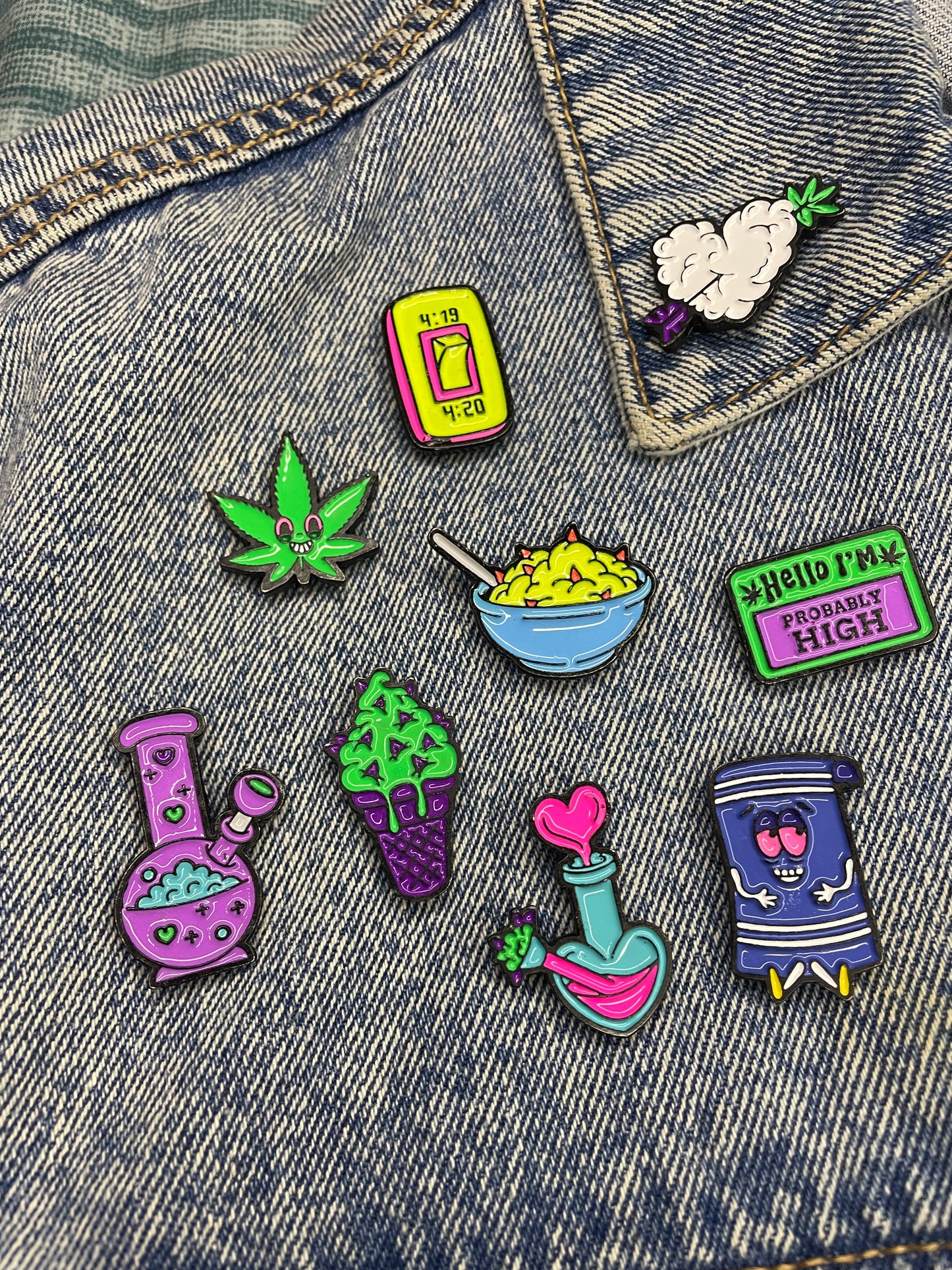 Llavero-Destapador Weed Donald’s (Neón)