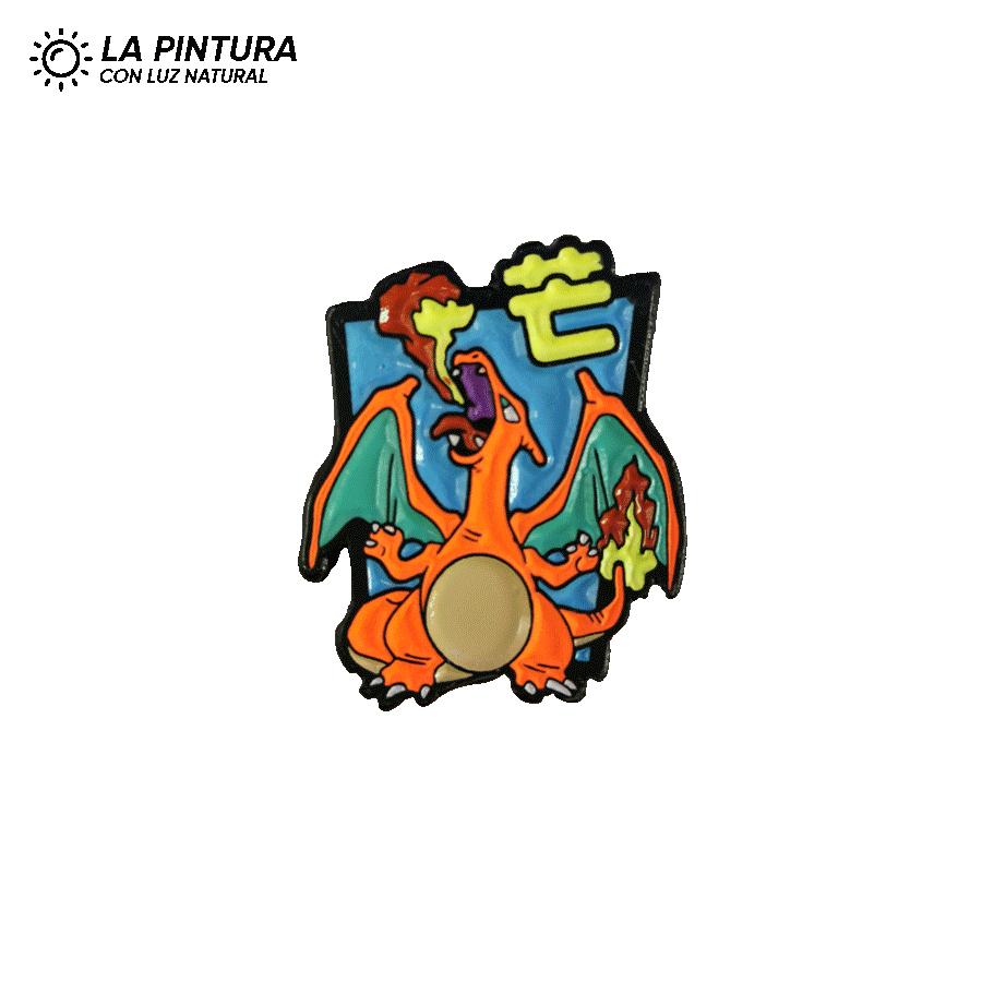 Pin Charizard (Neón)