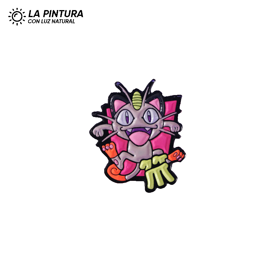 Pin Meowth (Neón)