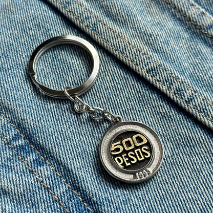Llavero Moneda $500 (Antigua)