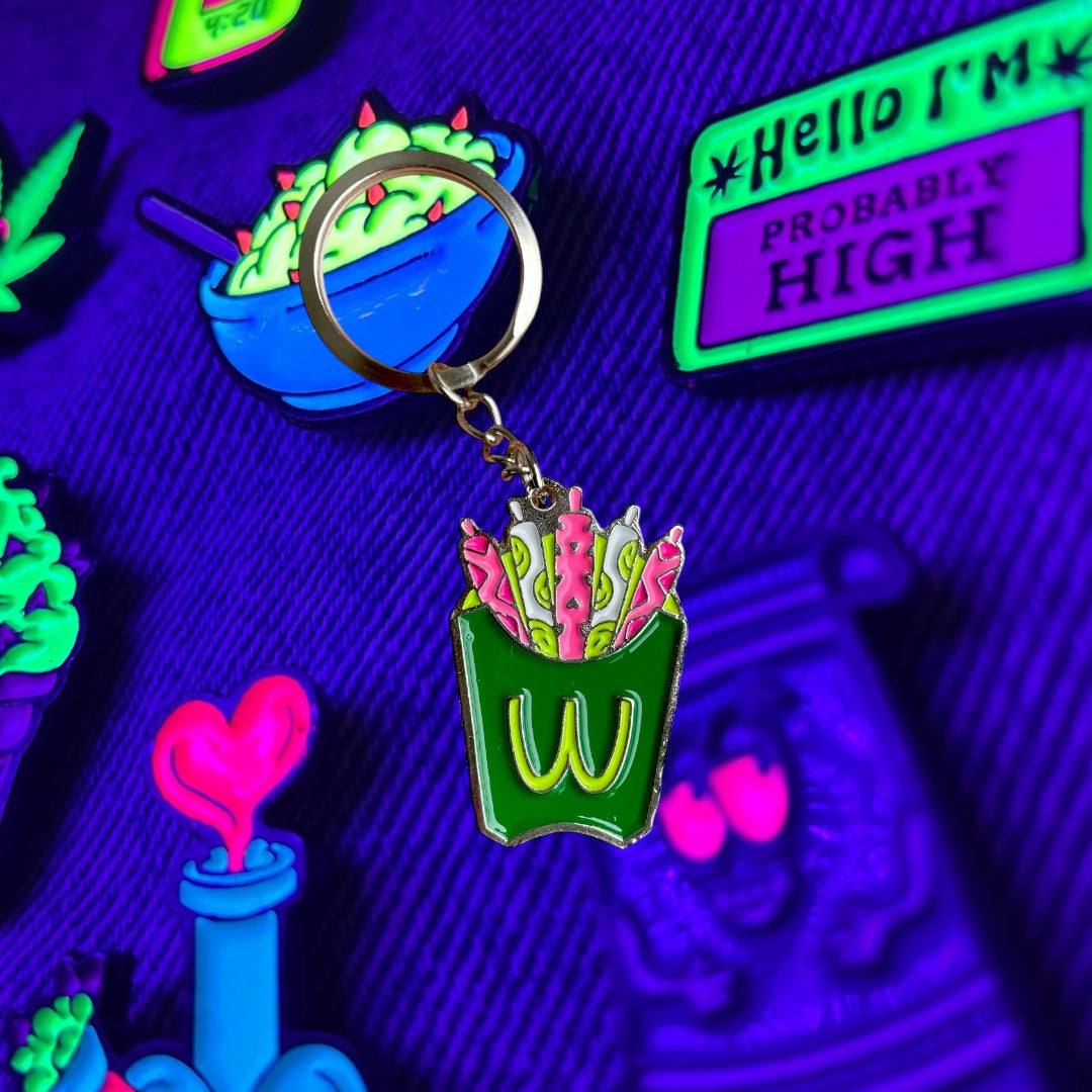 Llavero-Destapador Weed Donald’s (Neón)