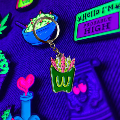 Llavero-Destapador Weed Donald’s (Neón)