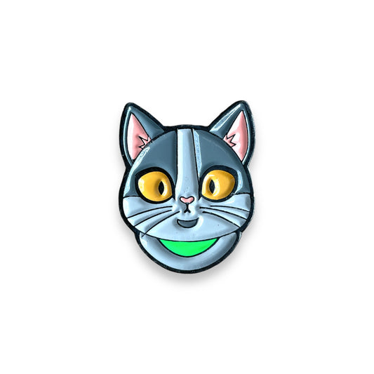Pin Gato Gris (Neón)
