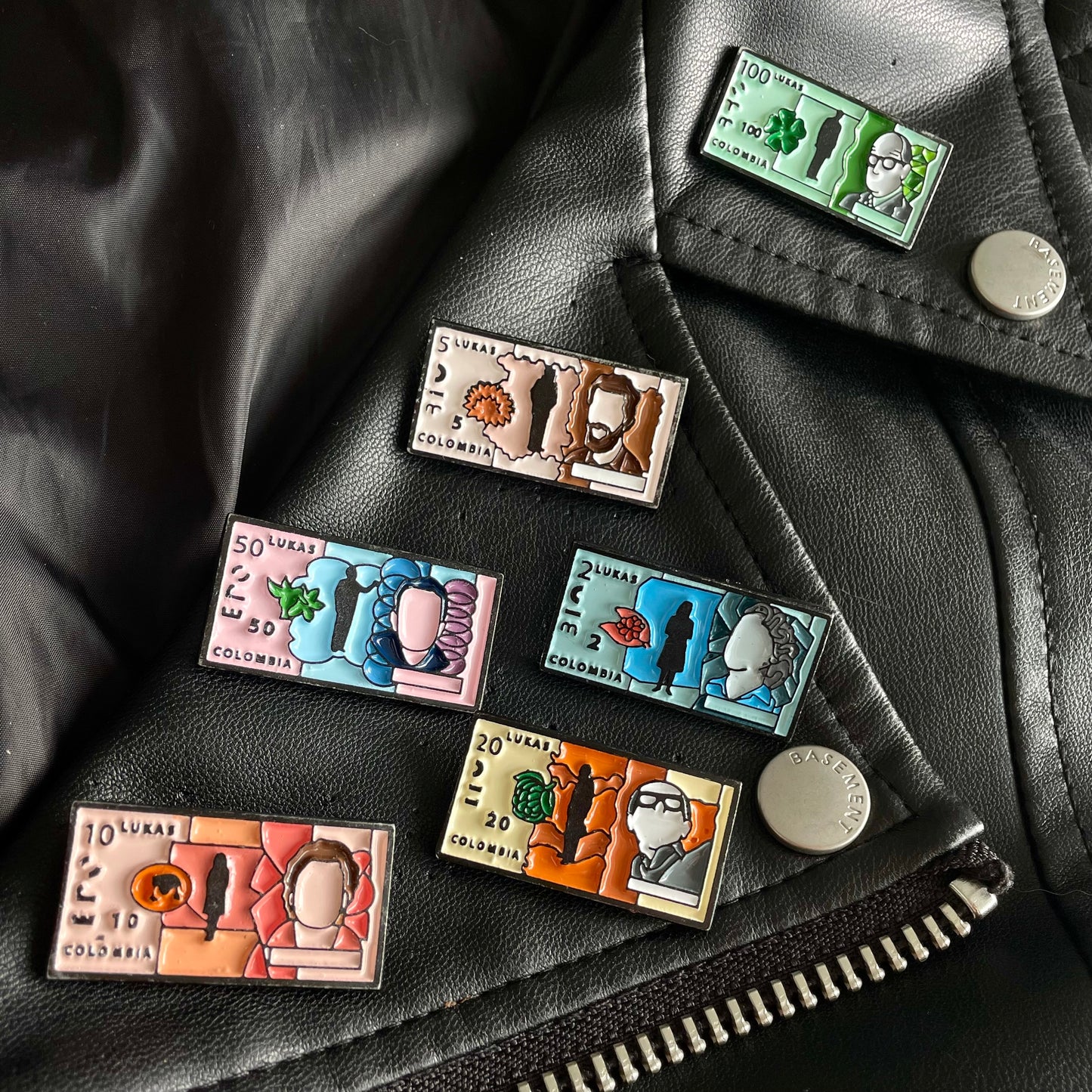 Pin 100 Lukas Colombianas (Billete Nuevo)