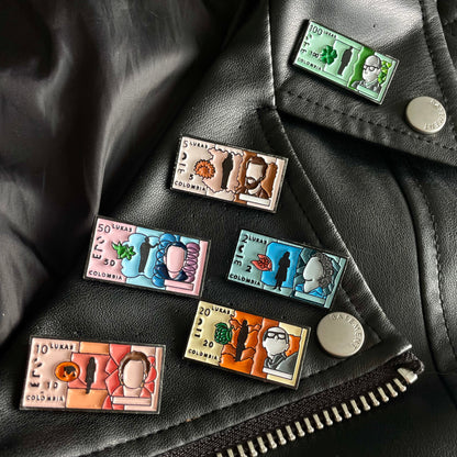 Pin 100 Lukas Colombianas (Billete Nuevo)