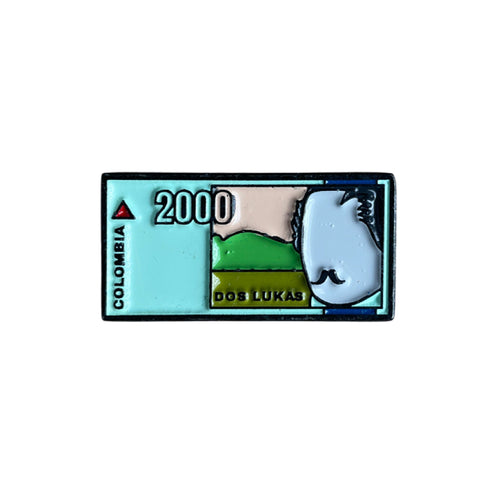 Pin 2 Lukas Colombianas (Billete Antiguo)