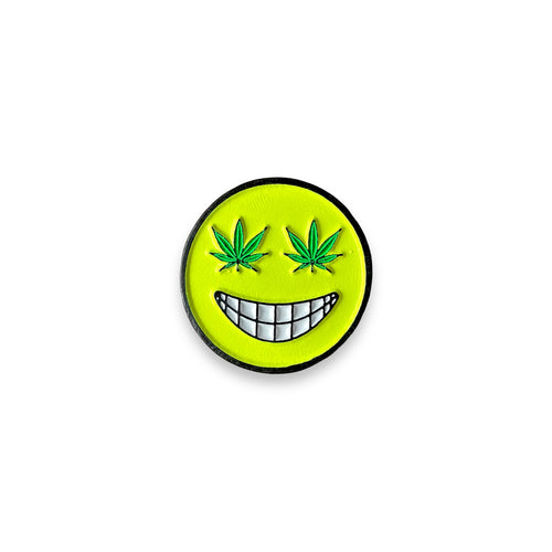 Pin Happy Weed Face