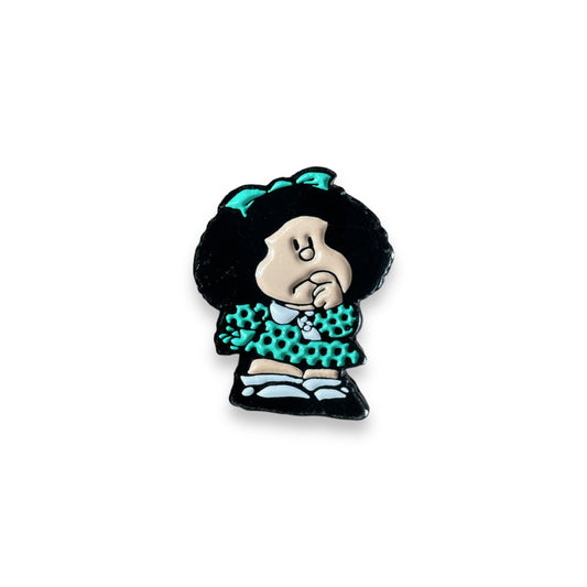 Pin Mafalda Pensativa