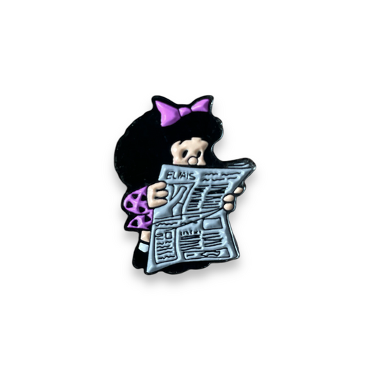 Pin Mafalda Leyendo Noticias